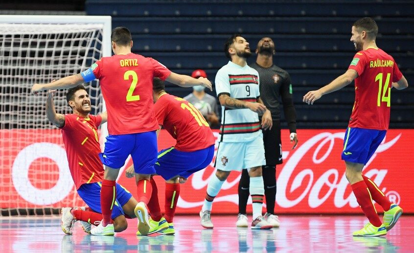 Las poderosas España y Portugal fútbol sala, se citan hoy mañana en de la Victoria -
