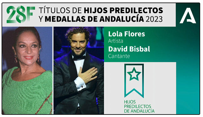 Lola Flores, a título póstumo, y David Bisbal, Hijos Predilectos de  Andalucía - AxarquiaPlus
